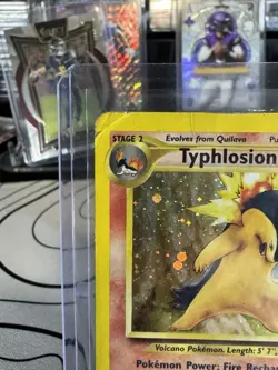 Pokemon Neo Genesis TCG Unlimited Holo Rare Typhlosion Card 17/111 - Image 2