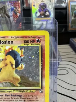 Pokemon Neo Genesis TCG Unlimited Holo Rare Typhlosion Card 17/111 - Image 3