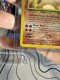 Pokemon Neo Genesis TCG Unlimited Holo Rare Typhlosion Card 17/111 - Image 4