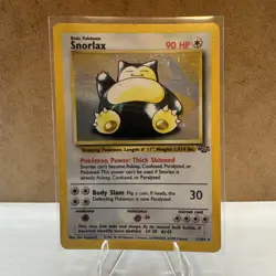 Pokemon TCG Snorlax Jungle Holo Card 11/64 Unlimited Rare LP - Image 1
