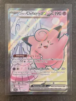 Lillies Clefairy ex 173/159 (JTG) Journey Together NM Full Art Pokemon Card - Image 1