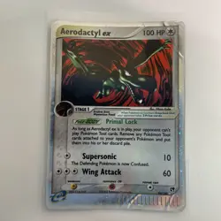 Pokemon TCG Aerodactyl EX Sandstorm Holo Ultra Rare Card 94/100 - Image 1