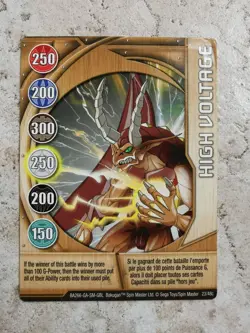 Bakugan Battle Brawlers Spin Master Card BA266 High Voltage - Image 1