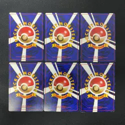 Dark Normal Card Set of 6 Japanese Pokemon Card Old Back s007414 - Image 2