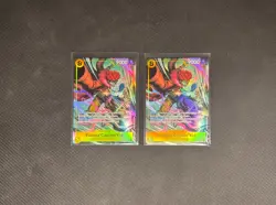 Eustass Captain Kid OP10-112 SR Royal Blood English TCG Card Alternate Art NM X2 - Image 1