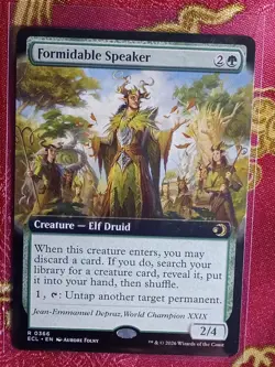 Extended Formidable Speaker Lorwyn Eclipsed Magic The Gathering MTG Borderless - Image 1