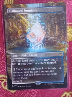 Extended Hallowed Fountain Lorwyn Eclipsed Magic The Gathering MTG Borderless - Image 1