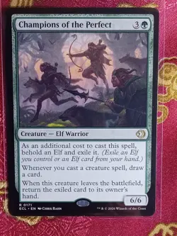 Champions of the perfect Lorwyn Eclipsed Magic The Gathering MTG Green Elf card - Image 1