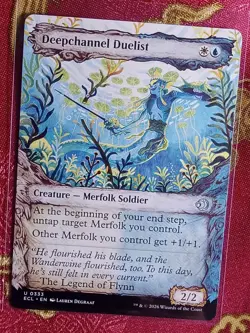 SHOWCASE Deepchannel Duelist Lorwyn Eclipsed Magic The Gathering MTG merfolk - Image 1