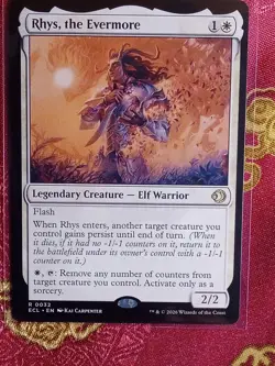 RHYS, the Evermore Lorwyn Eclipsed Magic The Gathering MTG white elf warrior - Image 1