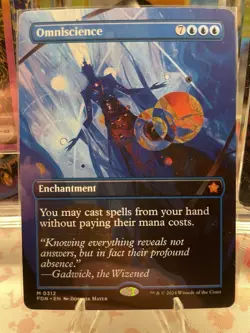 Omniscience (Borderless) #312 (NM) Foundations FDN Magic MTG - Image 1