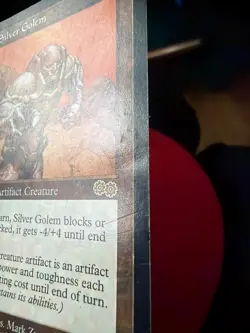 Karn, Silver Golem Artifact #298 Urza's Saga MTG played - Image 3