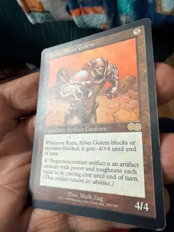 Karn, Silver Golem Artifact #298 Urza's Saga MTG played - Image 4