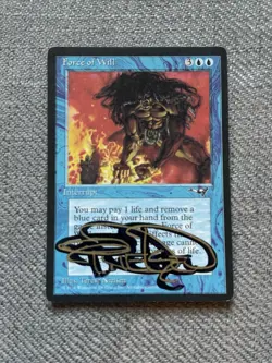 MTG Terese Nielsen Signed Force of Will Alliances Regular MP - Image 1