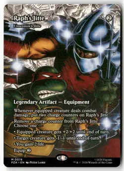 Raph's Jitte - Umezawa's Jitte (Borderless) M Teenage MN Turtles Regular 19 NM - Image 1