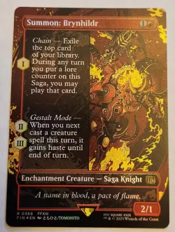 Summon: Brynhildr (Borderless) Final Fantasy Foil - Image 1