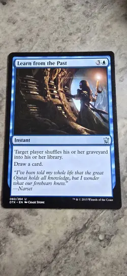 Learn from the Past Dragons of Tarkir Regular Instant Uncommon MTG NM - Image 1