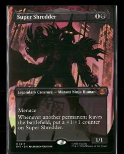 Super Shredder - Borderless - Teenage Mutant Ninja Turtles - MtG- NM - Image 1