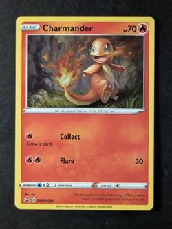 2021 Pokemon CHARMANDER #SWSH092 Sword & Shield Black Star Promos Holo English - Image 1