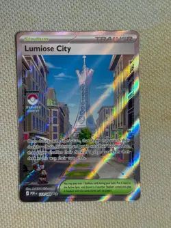 Pokemon Lumiose City 111/088 Full Art Holo Secret Rare Trainer Stadium English - Image 1
