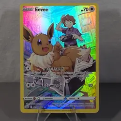 Pokemon Eevee Ultra Rare Full Art Holo Brilliant Stars TG11/TG30 70 HP - Image 1