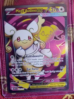 Full Art Ultra Rare Mega Audino EX 253/217 Ascended Heroes Pokemon secret rare - Image 1