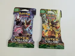Pokemon XY Fates Collide Sleeved Booster Pack - Lot of 2 - Image 1