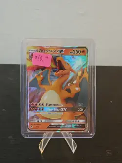 Charizard GX Hidden Fates Holo Ultra Rare Card 9/68 Pokemon TCG NM Condition - Image 1