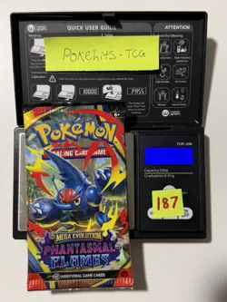 (HEAVY)🔥 22.56g Pokemon TCG Phantasmal Flames Booster Pack Factory Sealed✅ - Image 1