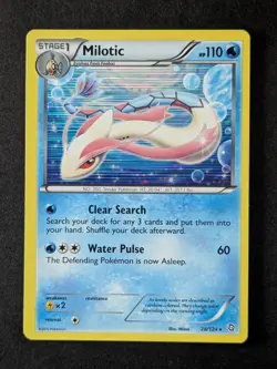 2012 Pokemon MILOTIC #28/124 Dragons Exalted Holo Rare English - Image 1