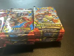 Lot of (50) Pokemon TCG Mega Evolution Base Set Booster Packs SEALED - Image 4