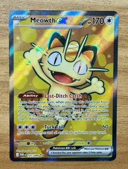 Pokemon Meowth ex 107/088 Perfect Order Full Art Ultra Rare TCG - NM/Mint - Image 1
