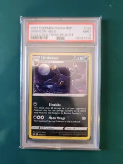 Umbreon SWSH129 PSA 9 Black Star Promo Cosmos Holo Pokemon - Mouth Swirl - Image 3