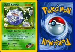 KOGA'S KOFFING 79/132 COMMON GYM CHALLENGE POKEMON UNLIMITED LP - Image 3