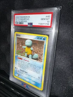 Pokemon Ditto [Squirtle] 40/113 Delta Species PSA 10 2005 - Image 1