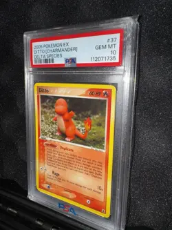 Pokemon Ditto (Charmander) 37/113 EX Delta Species Uncommon Regular PSA 10 2005 - Image 1