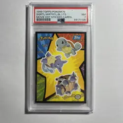 1999 Topps Pokemon the Movie Sticker Charmeleon/Charizard/Charmander PSA 7 - Image 1