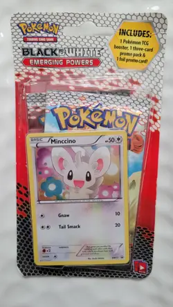 NEW Pokemon BLACK & WHITE EMERGING POWERS Blister Pack Minccino FACTORY SEALED - Image 1