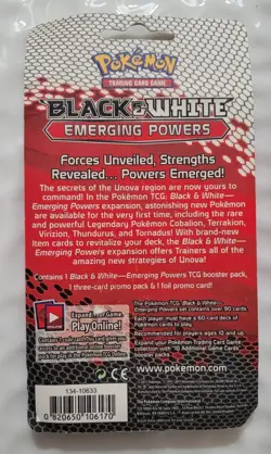 NEW Pokemon BLACK & WHITE EMERGING POWERS Blister Pack Minccino FACTORY SEALED - Image 2