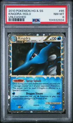 2010 POKEMON HEARTGOLD KINGDRA PRIME #85 ULTRA RARE PSA 8 NM #104932834 - Image 1