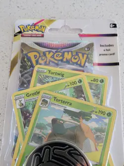 Pokemon Lost Origin Premium Checklane Blister Pack - Torterra - Charizard Coin - Image 1