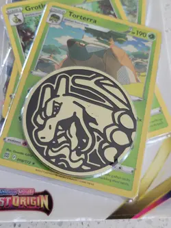 Pokemon Lost Origin Premium Checklane Blister Pack - Torterra - Charizard Coin - Image 3