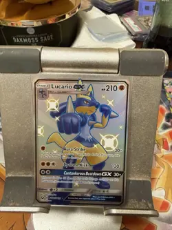 Pokemon TCG Lucario GX Full Art Hidden Fates Shiny Vault SV64/SV94 NM/M - Image 1