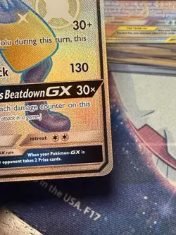 Pokemon TCG Lucario GX Full Art Hidden Fates Shiny Vault SV64/SV94 NM/M - Image 4