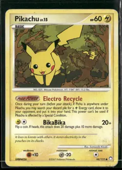✰ PIKACHU 94/123 COMMON MYSTERIOUS TREASURES POKEMON ✰ MP - Image 2