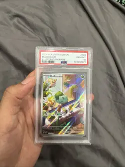 Pokemon Bulbasaur 143/142 Sv07: Stellar Crown Illustration Rare Holo PSA 10 2024 - Image 1