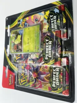 Pokemon Mega Evolution Perfect Order Booster Packs Lot of 3 Chikorita - Image 1