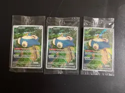 x3 Sealed Pokemon 151 SVP 051 Snorlax Black Star Promo - Image 1
