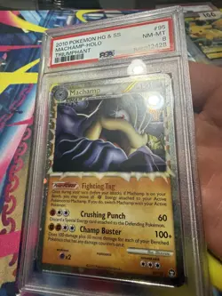 2010 POKEMON TRIUMPHANT MACHAMP PRIME #95 ULTRA RARE PSA 8 NM - Image 2
