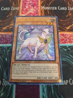 Yugioh Crystal Beast Amethyst Cat BLCR-EN048 Ultra Rare 1st Edition Near Mint - Image 1